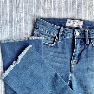 Free People | Straight Raw Hem Jeans